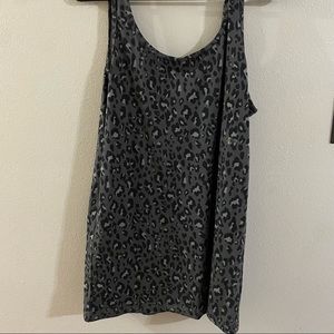NWT Black and gray Leopard tank